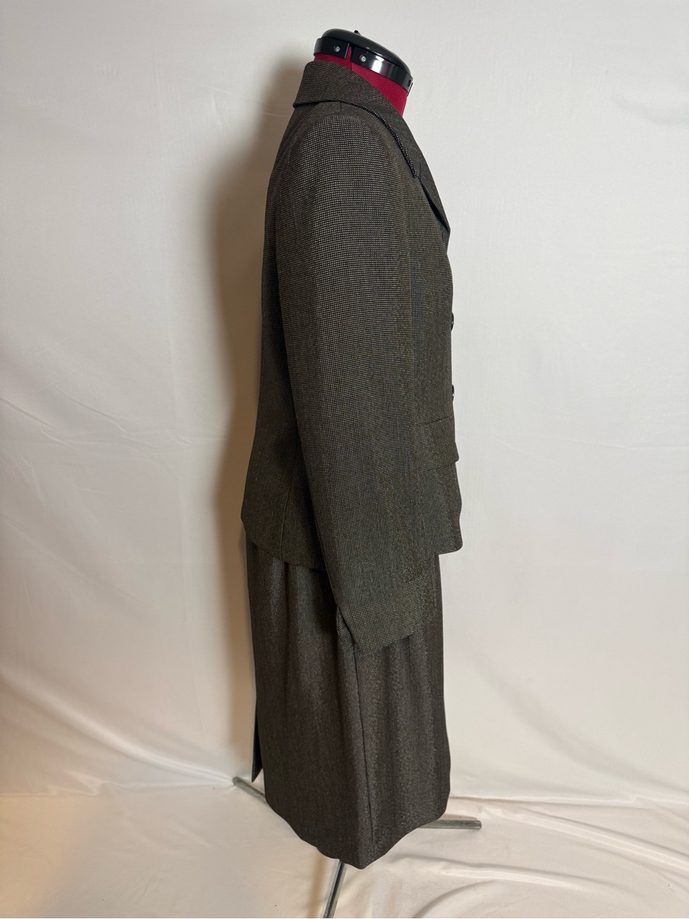 NWT Evan Picone Skirt Suit Size 10P Black & Brown 2-Piece Set Blazer & Skirt - Picture 5 of 16